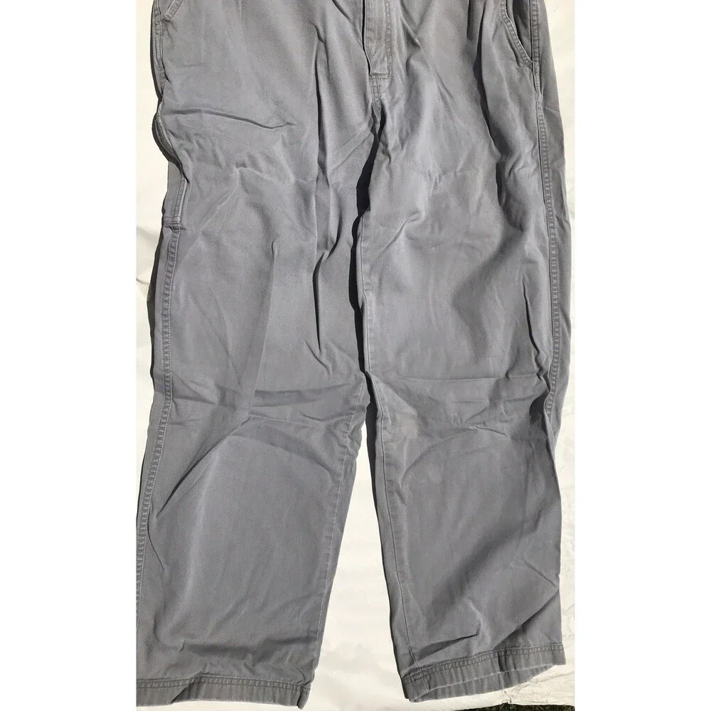 The North Face A5 Series Pants Mens 38 Gray Belted Articulated Knees Canvas